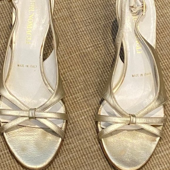 Bruno Magli Shoes - Bruno Magli Gold Sandals